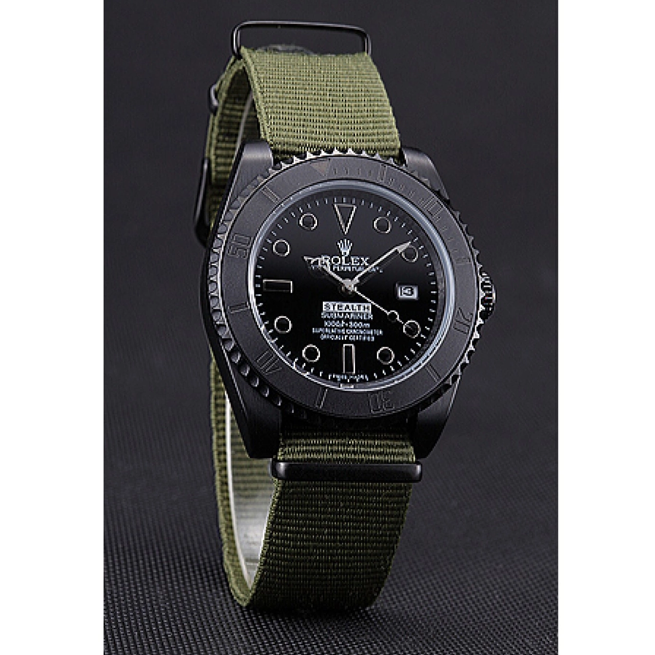 Aaa replica watch Submariner 621995 Olive Rolex Stealth 0524